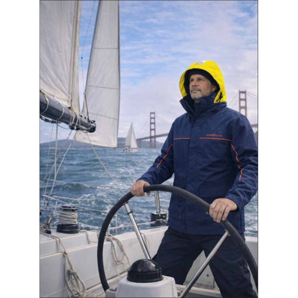 Henri Lloyd Sailing Jacket XXL Waterproof Lined Fold‑Away Hood Marine Boating